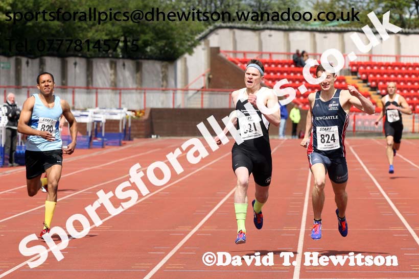 Senior mens 400 metres, North Eastern Track and Field Champs, Gateshead Stadium. Photo: David T. Hewitson/Sports for All Pics